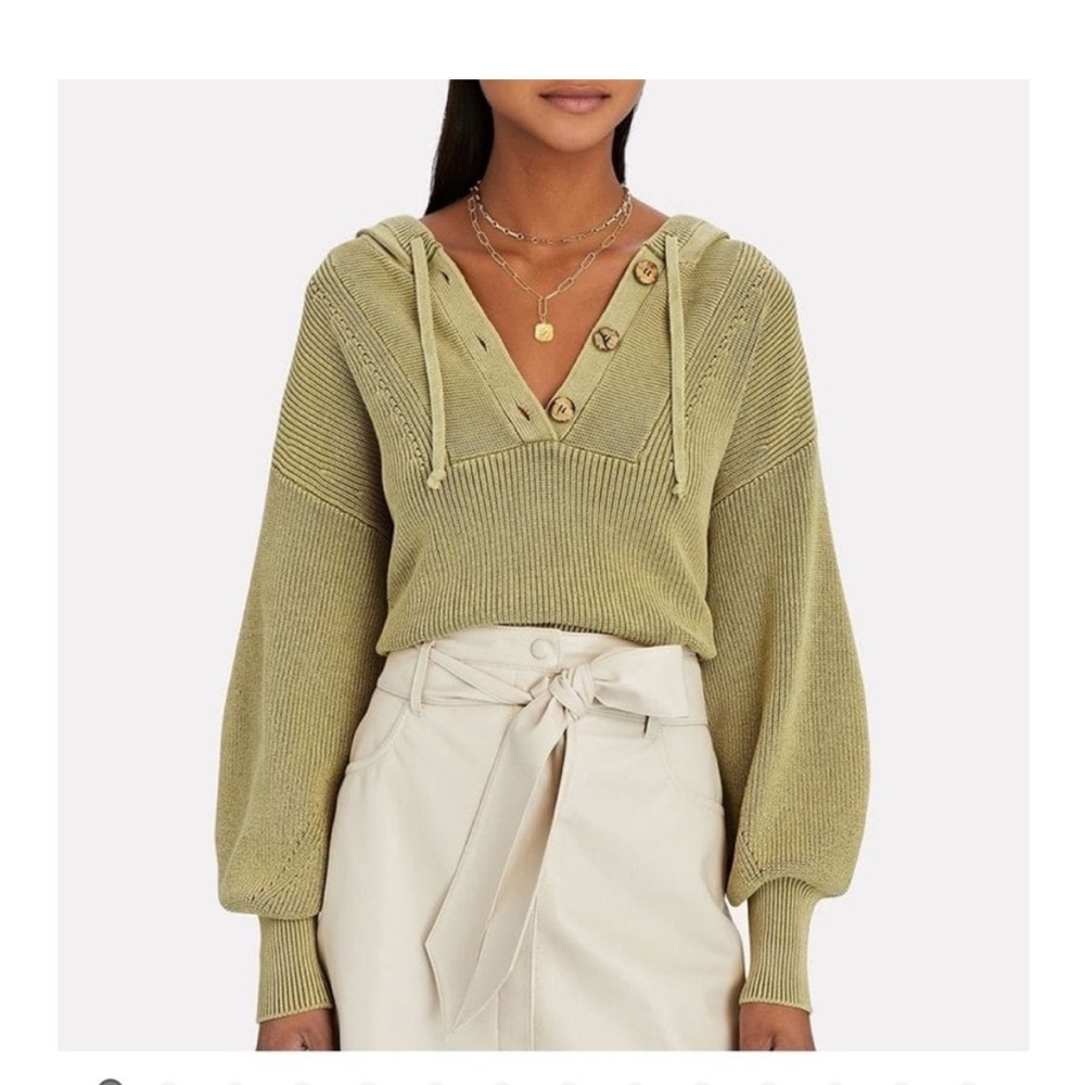 Veronica Beard Ursina Ribbed Hoodie